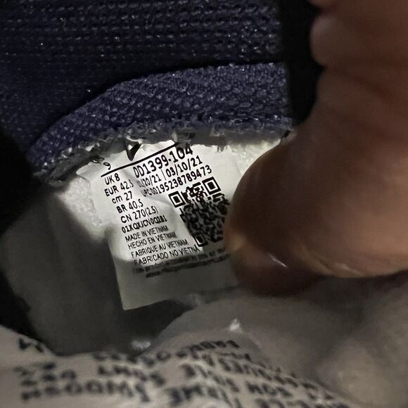 Nike Dunk High Men's Size 9 Midnight Navy Blue/White DD1399-104 - Picture 8 of 11